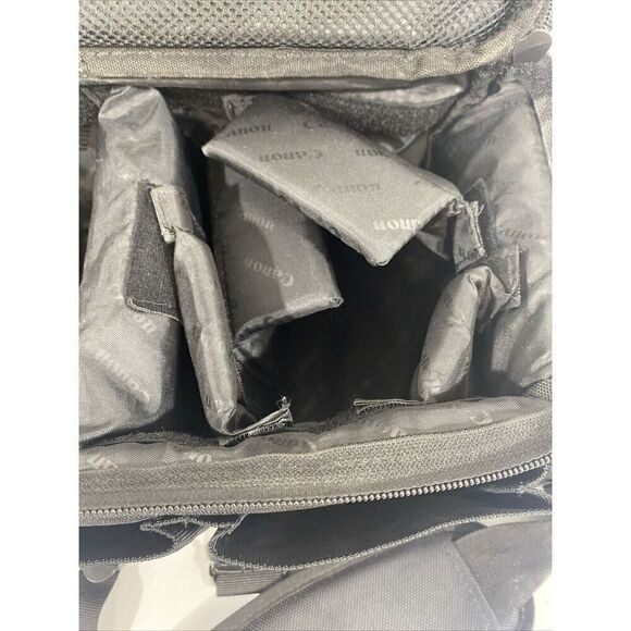 Canon Rebel Nylon Padded Camera Equipment Bag Strap + Pockets 14" x 8" x 8.5" - Picture 7 of 16